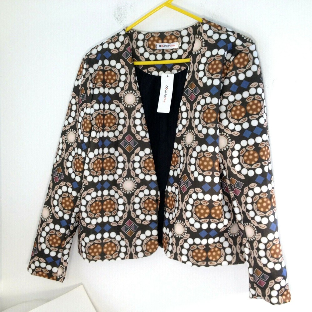 OC Order Plus Women's Fancy Dressy Jacket Designer Look Adult Size XL New w/Tags